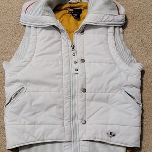 Vintage Diesel Cream Nylon Puffer Vest/Small